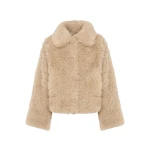 Yves-Salomon-Cashmere-lambskin-and-Merino-knit-jacket99971_nobg Woman wearing Yves Salomon shearling fur coat – luxury outerwear at Luxury Shoes