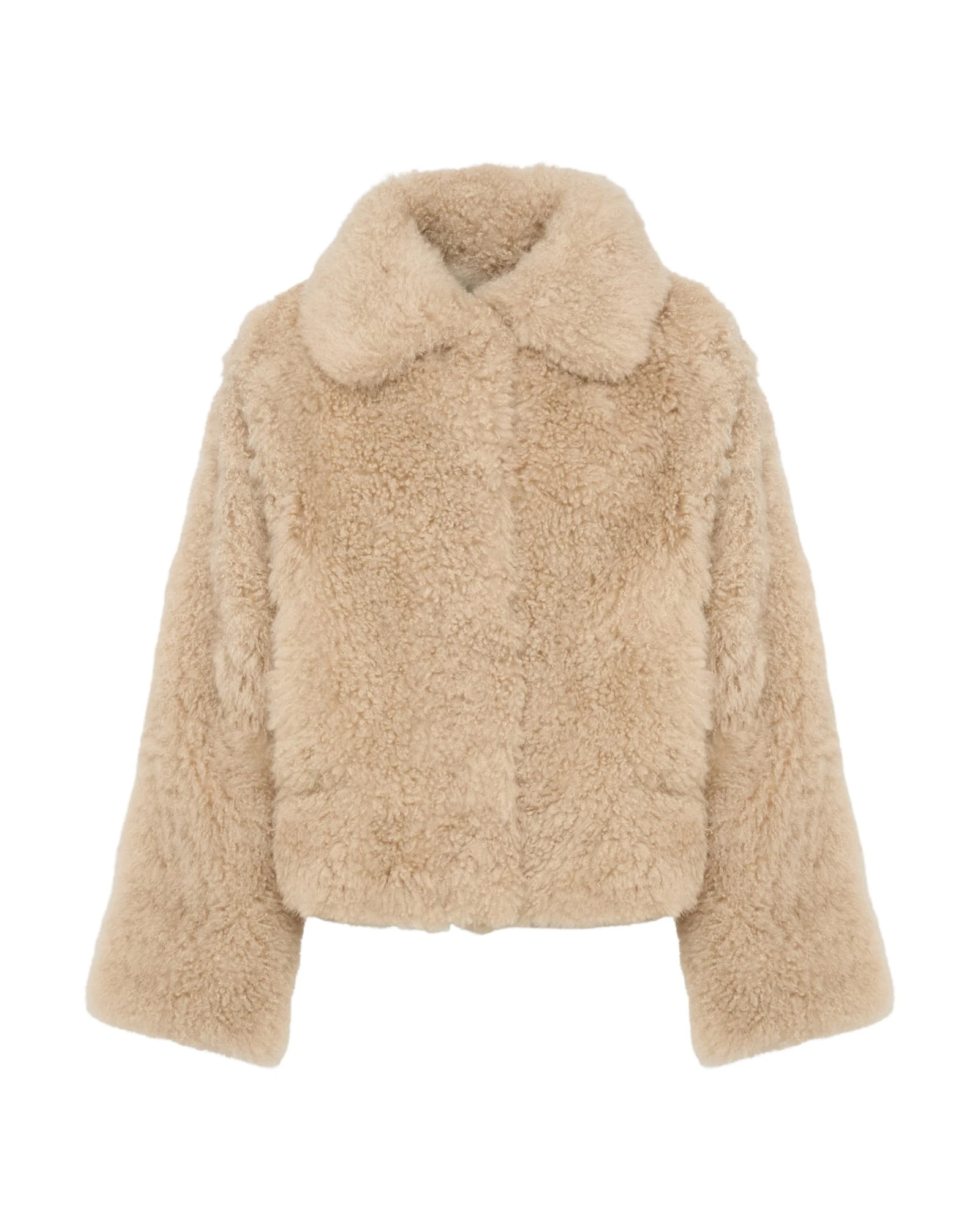 Yves-Salomon-Cashmere-lambskin-and-Merino-knit-jacket99971_nobg Woman wearing Yves Salomon shearling fur coat – luxury outerwear at Luxury Shoes