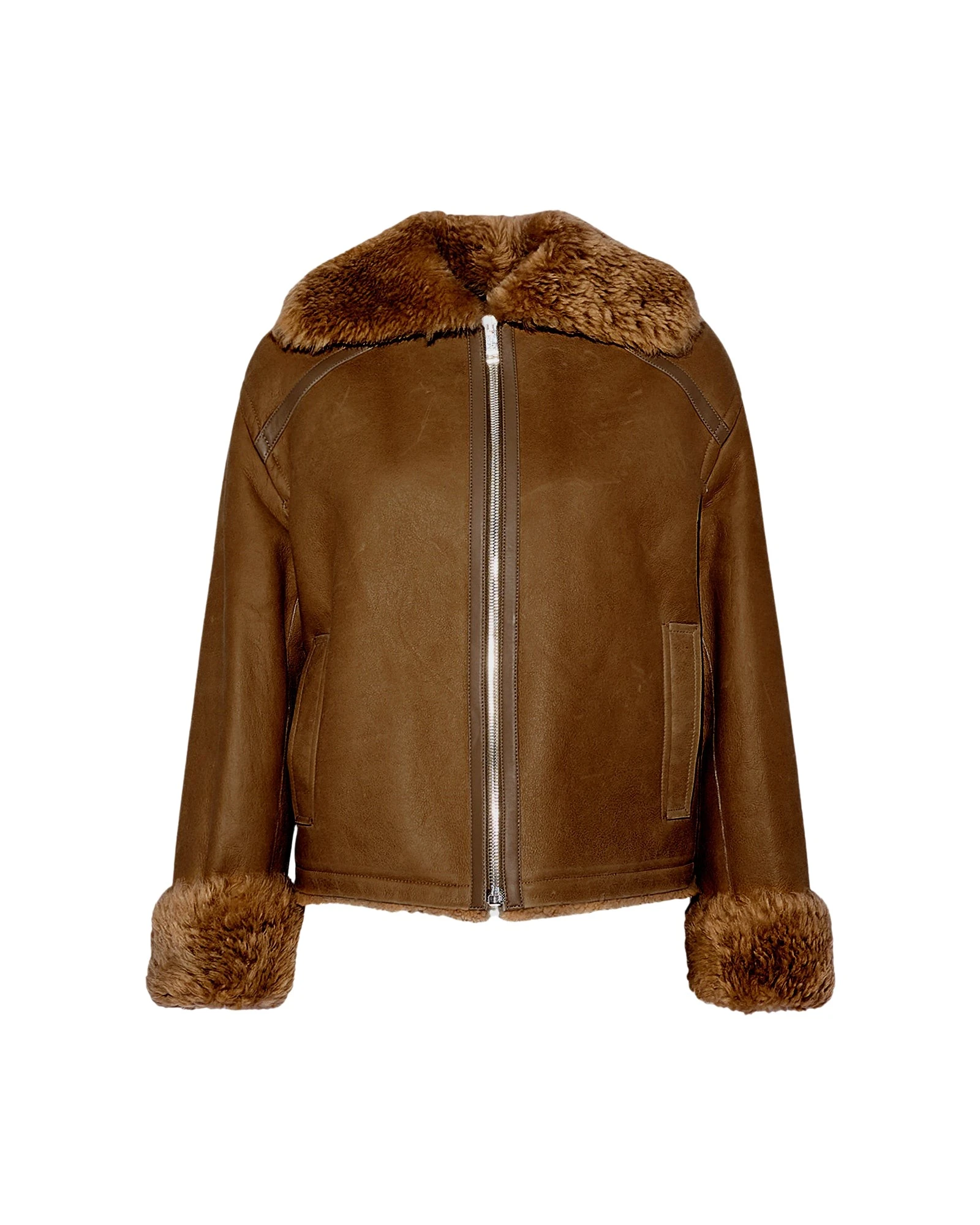 Yves-Salomon-Gonfio-Merino-lambskin-boxy-jacket-593845_nobg Woman wearing Yves Salomon shearling fur coat – luxury outerwear at Luxury Shoes