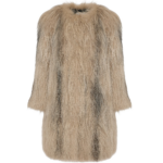Woman wearing Yves Salomon shearling fur coat – luxury outerwear at Luxury Shoes 