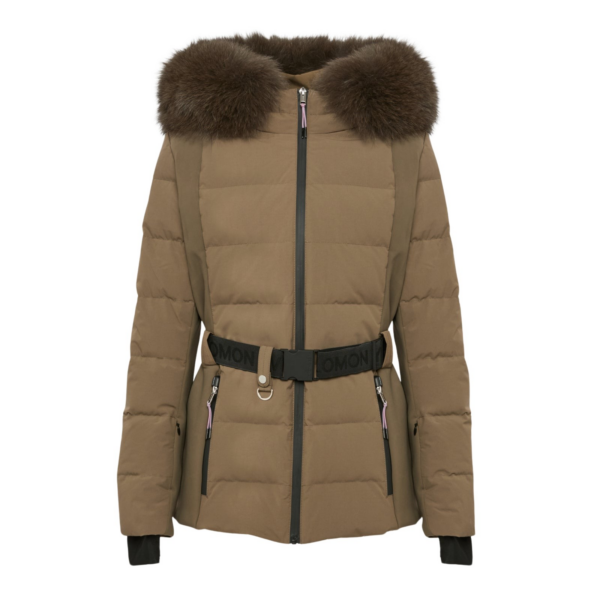 Woman wearing Yves Salomon shearling fur coat – luxury outerwear at Luxury Shoes 