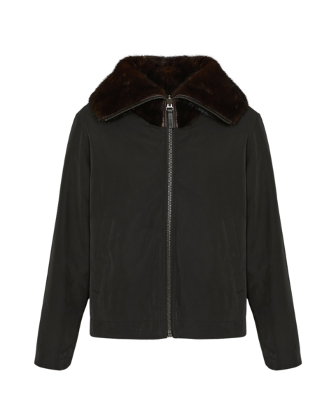 Woman wearing Yves Salomon shearling fur coat – luxury outerwear at Luxury Shoes 