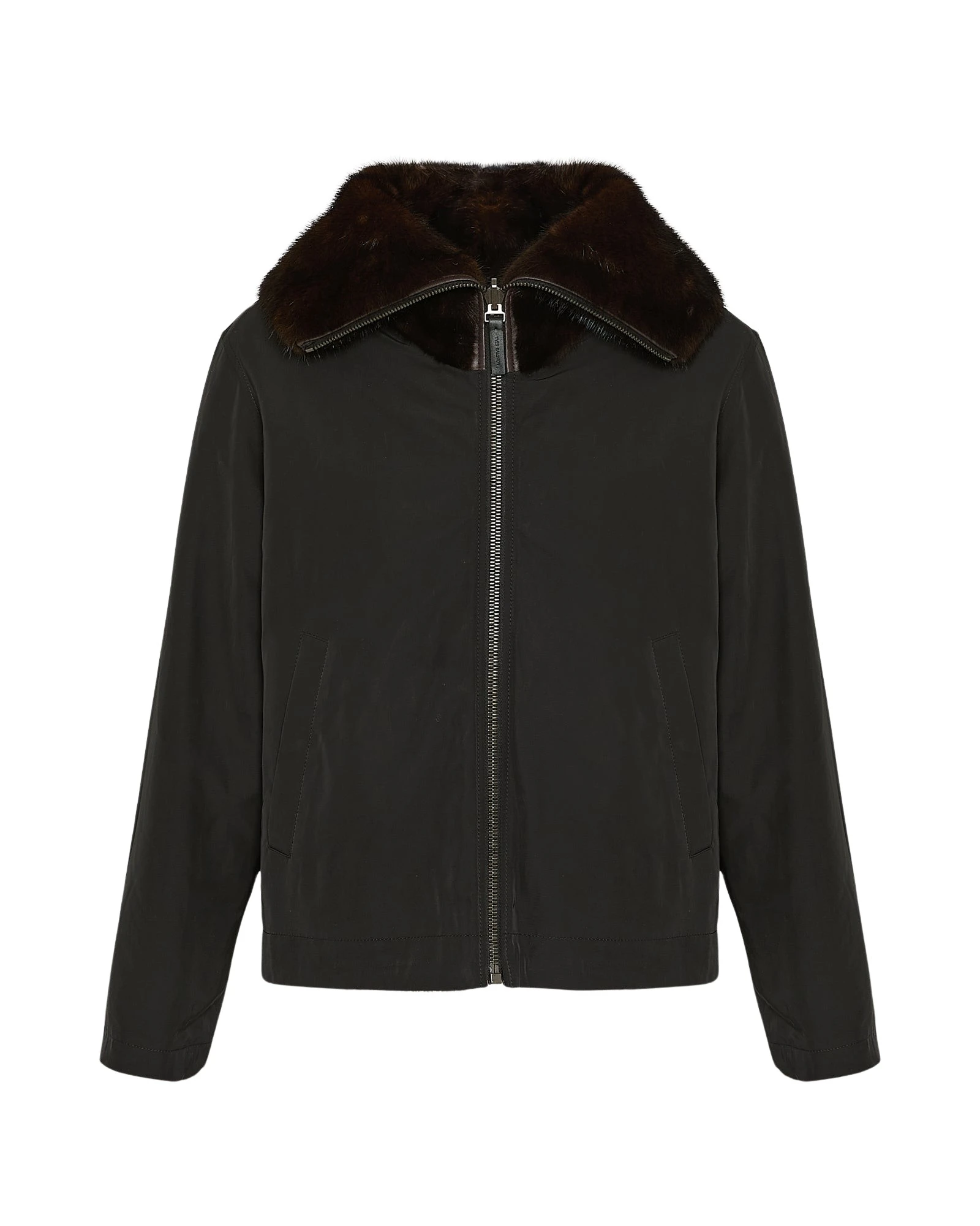 Yves-Salomon-Reversible-jacket-in-technical-fabric-and-mink-fur30065_nobg Woman wearing Yves Salomon shearling fur coat – luxury outerwear at Luxury Shoes