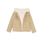Yves-Salomon-Short-waterproof-parka-in-cotton-blend-with-fox-and-rabbit-fur-612493_nobg Woman wearing Yves Salomon shearling fur coat – luxury outerwear at Luxury Shoes
