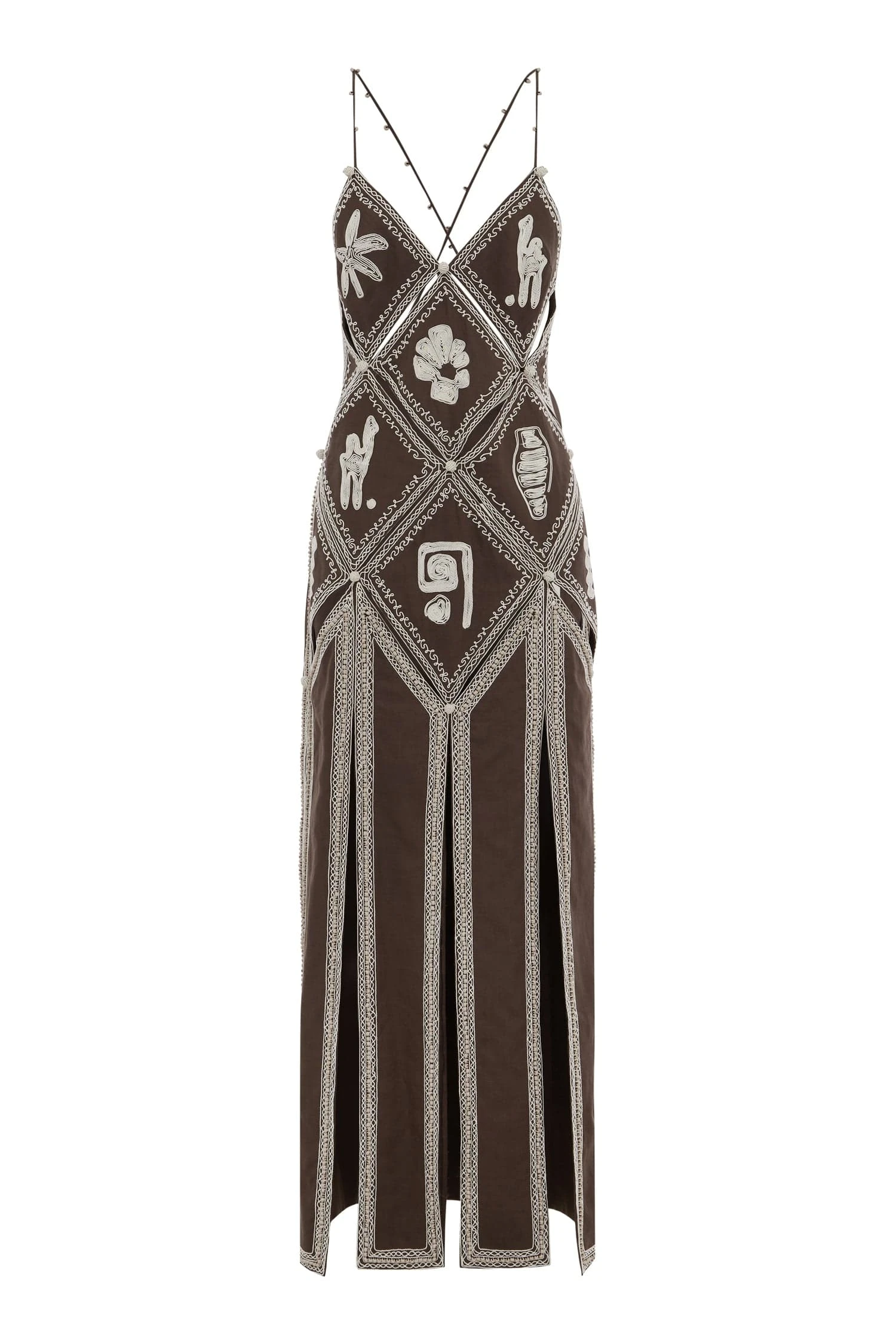 alemais midi leandra corded slip midi dress alemais dress
