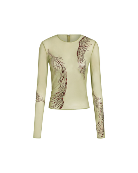 Elevate your elegance in this 16Arlington  from the luxury feather dress edit