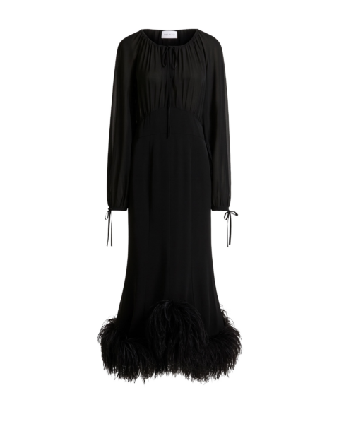 Elevate your elegance in this 16Arlington  from the luxury feather dress edit
