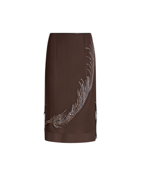 Elevate your elegance in this 16Arlington  from the luxury feather dress edit
