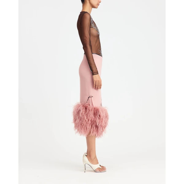 Elevate your elegance in this 16Arlington  from the luxury feather dress edit
