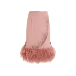 Elevate your elegance in this 16Arlington  from the luxury feather dress edit