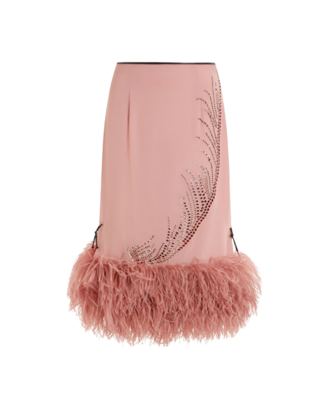 Elevate your elegance in this 16Arlington  from the luxury feather dress edit