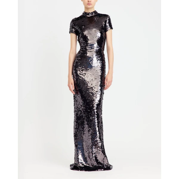 Elevate your elegance in this 16Arlington  from the luxury feather dress edit