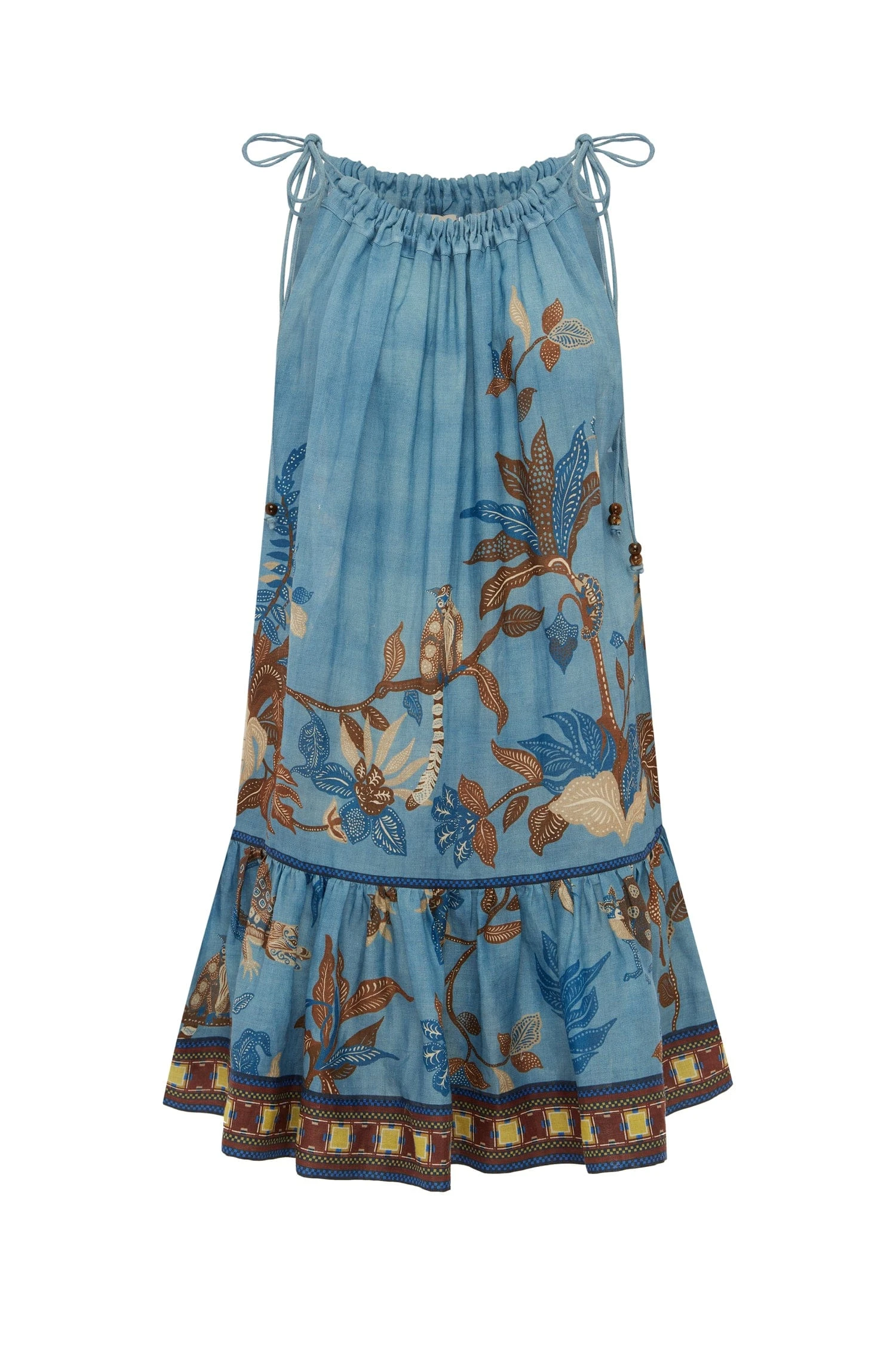 Georgie Mini Dress by Alemais - Dresses Alemais Georgie Mini Dress Sustainable Dresses with Alemais print - Luxury Handbags Australian Designer
