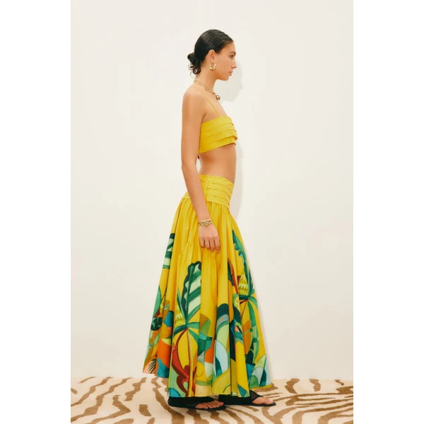 Alemais Mokshini Top  Sustainable Tops with Alemais print -  Luxury Handbags Australian Designer