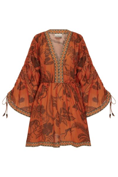 Alemais Monkey Dance Mini Dress  Sustainable Dresses with Alemais print -  Luxury Handbags Australian Designer