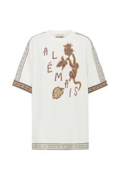 Alemais Monkey Dance Tee  Sustainable Tops with Alemais print -  Luxury Handbags Australian Designer
