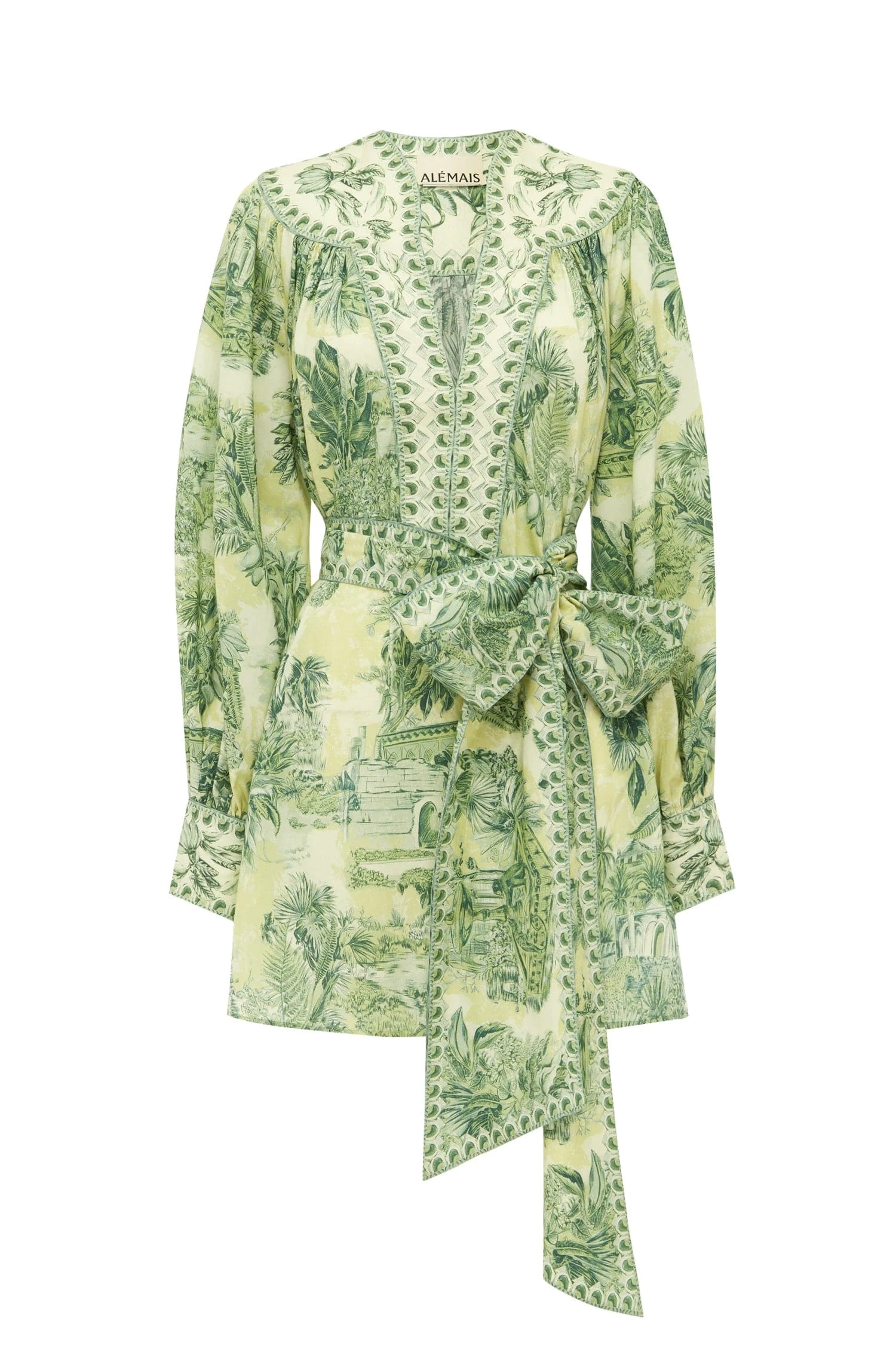 Sara Mini Dress by Alemais - Dresses Alemais Sara Mini Dress Sustainable Dresses with Alemais print - Luxury Handbags Australian Designer