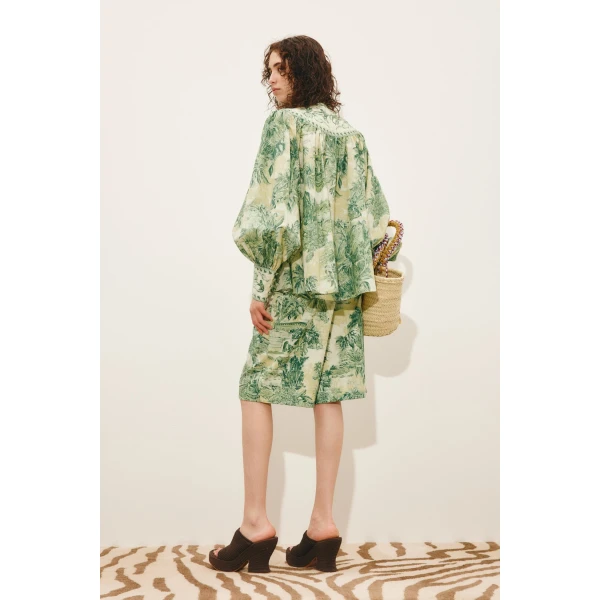 Alemais Sara Short  Sustainable Shorts with Alemais print -  Luxury Handbags Australian Designer