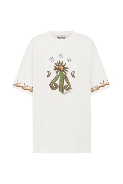 Alemais Sun Dancer Tee  Sustainable Tops with Alemais print -  Luxury Handbags Australian Designer