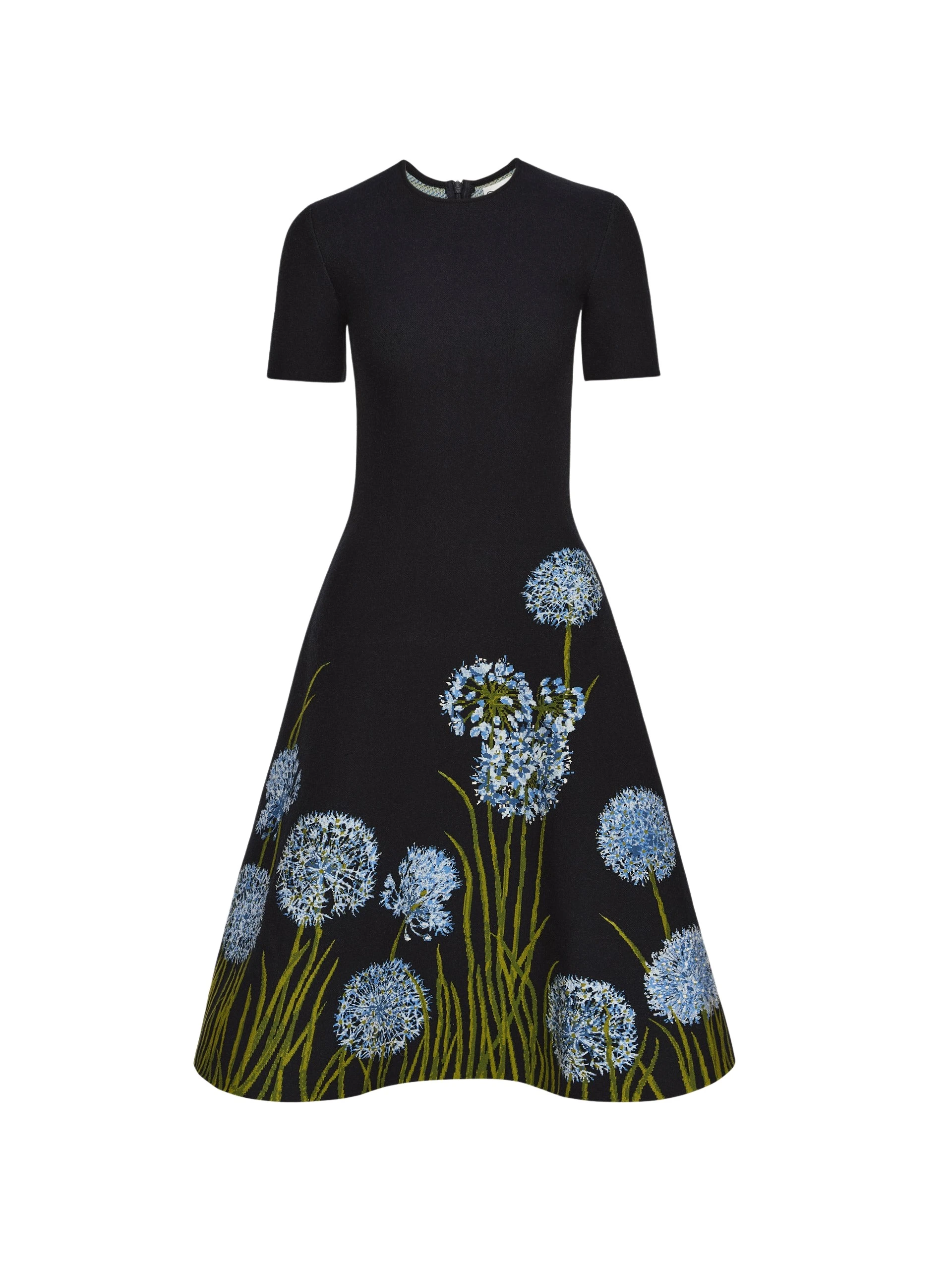Allium-Jacquard-Knit-Dress-Oscar-de-la-Renta-Dresses87849_nobg Oscar de la Renta Allium Jacquard Knit Dress - Oscar de la Renta Dresses - American Couture - Shop at Luxury Shoes