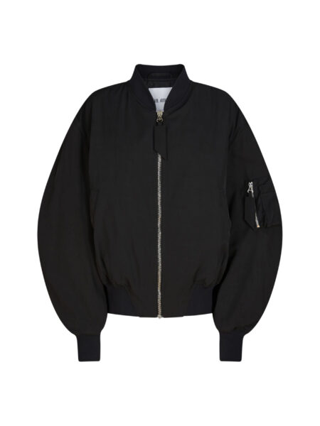 The Attico "Anja'' Black Bomber - The Attico Jackets - Designed by Gilda Ambrosio & Giorgia Tordini - Shop at Luxury Shoes 