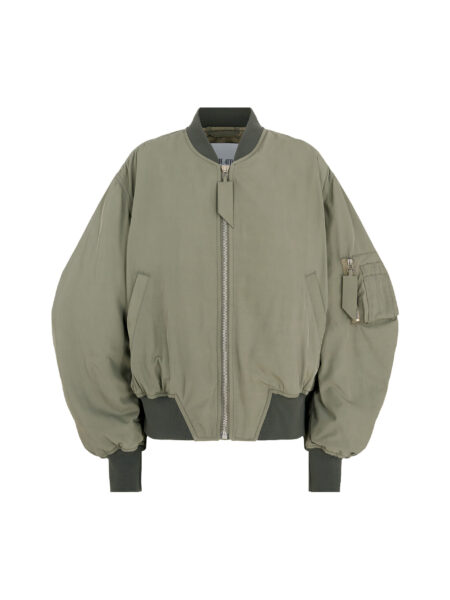 The Attico "Anja'' Military Green Bomber - The Attico Jackets - Designed by Gilda Ambrosio & Giorgia Tordini - Shop at Luxury Shoes 