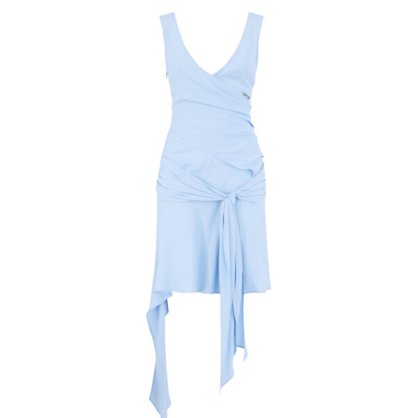 The Attico Baby Blue Mini Dress - The Attico Dresses - Designed by Gilda Ambrosio & Giorgia Tordini - Shop at Luxury Shoes 