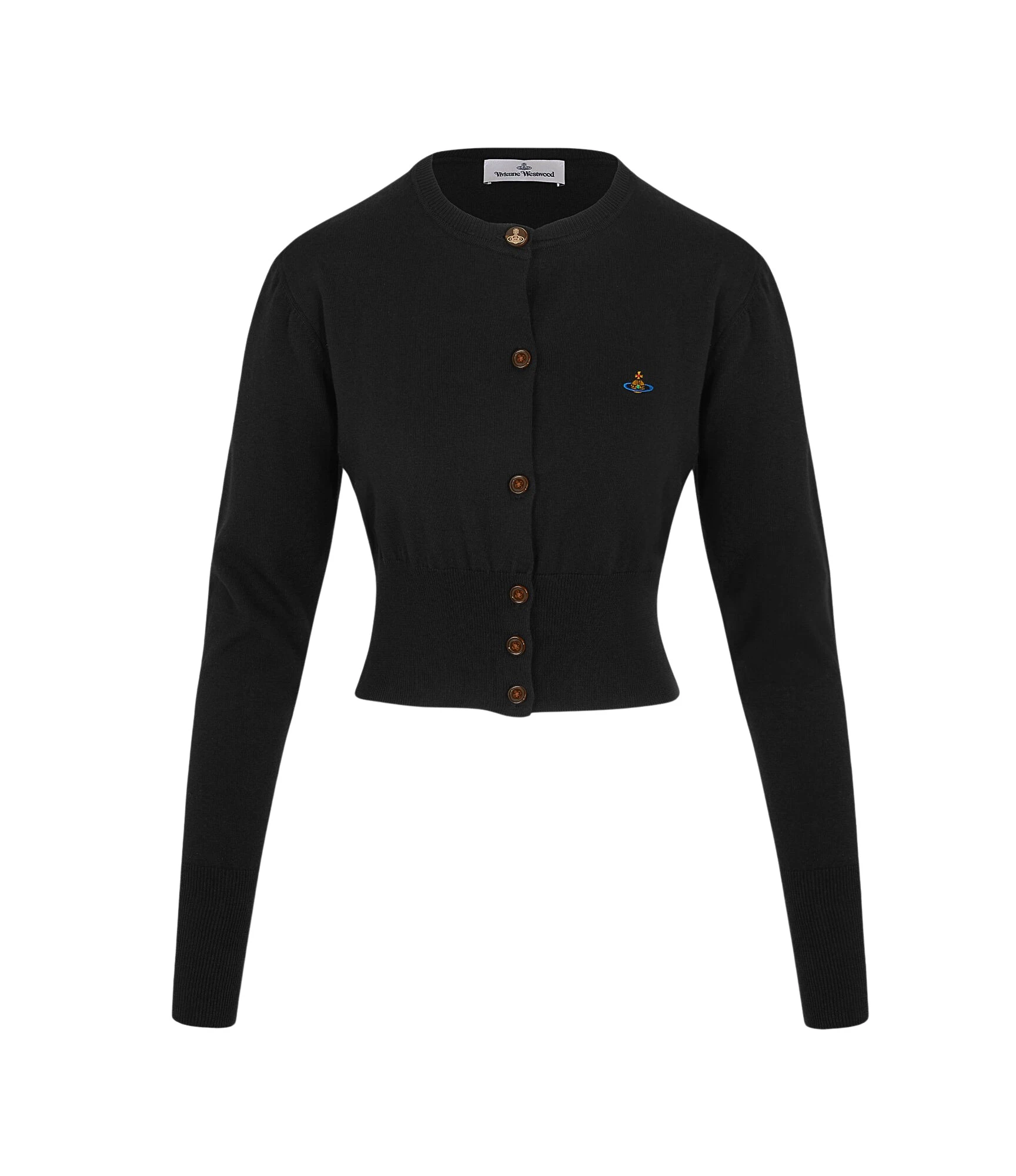 Bea-Cropped-Cardigan-Vivienne-Westwood-Knitwear-1058119_nobg Vivienne Westwood Bea Cropped Cardigan - Vivienne Westwood Knitwear - Punk Luxury - Shop at Luxury Shoes