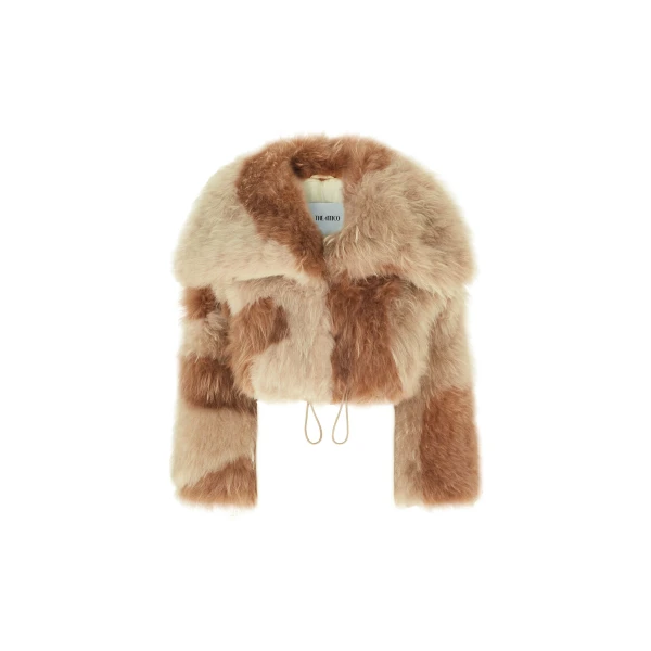 The Attico Bicolor Beige Jacket - The Attico Jackets - Designed by Gilda Ambrosio & Giorgia Tordini - Shop at Luxury Shoes 