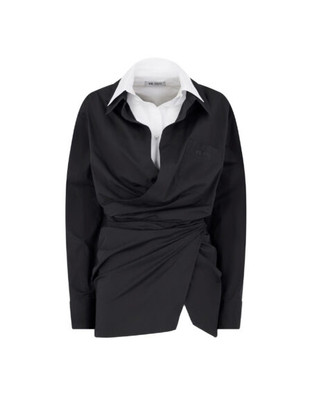 The Attico Black And White Mini Dress - The Attico Dresses - Designed by Gilda Ambrosio & Giorgia Tordini - Shop at Luxury Shoes 