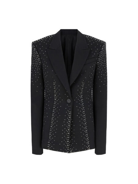The Attico Black Blazer - The Attico Jackets - Designed by Gilda Ambrosio & Giorgia Tordini - Shop at Luxury Shoes 