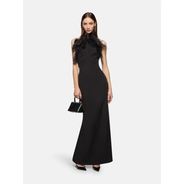 The Attico Black Long Dress - The Attico Dresses - Designed by Gilda Ambrosio & Giorgia Tordini - Shop at Luxury Shoes 