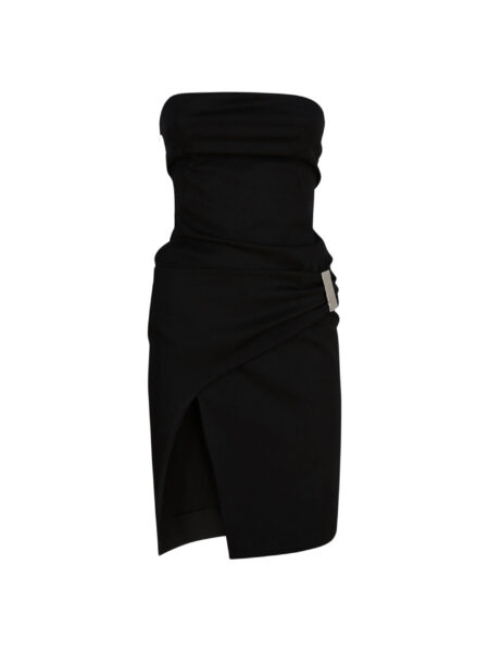 The Attico Black Midi Dress - The Attico Dresses - Designed by Gilda Ambrosio & Giorgia Tordini - Shop at Luxury Shoes 