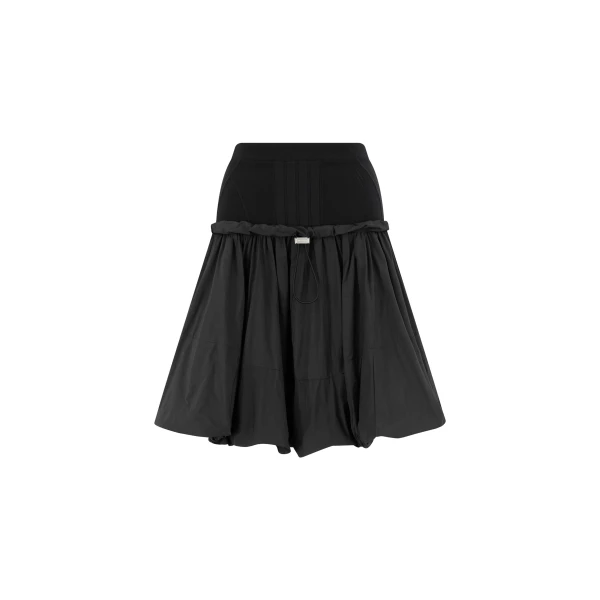 The Attico Black Midi Skirt - The Attico Skirts - Designed by Gilda Ambrosio & Giorgia Tordini - Shop at Luxury Shoes 