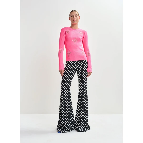 Essentiel Antwerp Black and white polka-dot print - Essentiel Antwerp Knitwear - Colorful Belgian Design - Shop at Luxury Shoes 