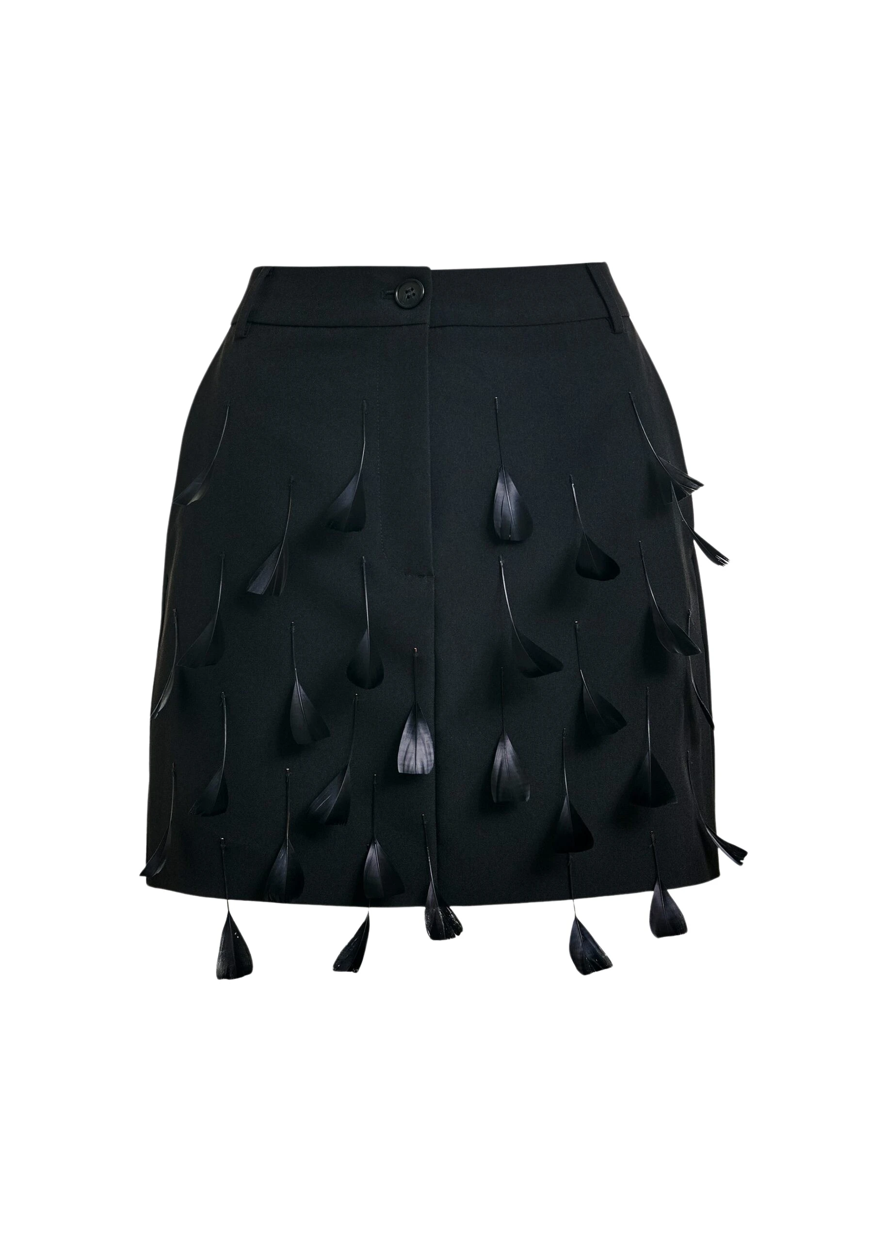 Black-feather-embellished-A-line-mini-skirt-Essentiel-Antwerp-Skirts-scaled32055_nobg Essentiel Antwerp Black feather-embellished A-line mini skirt - Essentiel Antwerp Skirts - Colorful Belgian Design - Shop at Luxury Shoes
