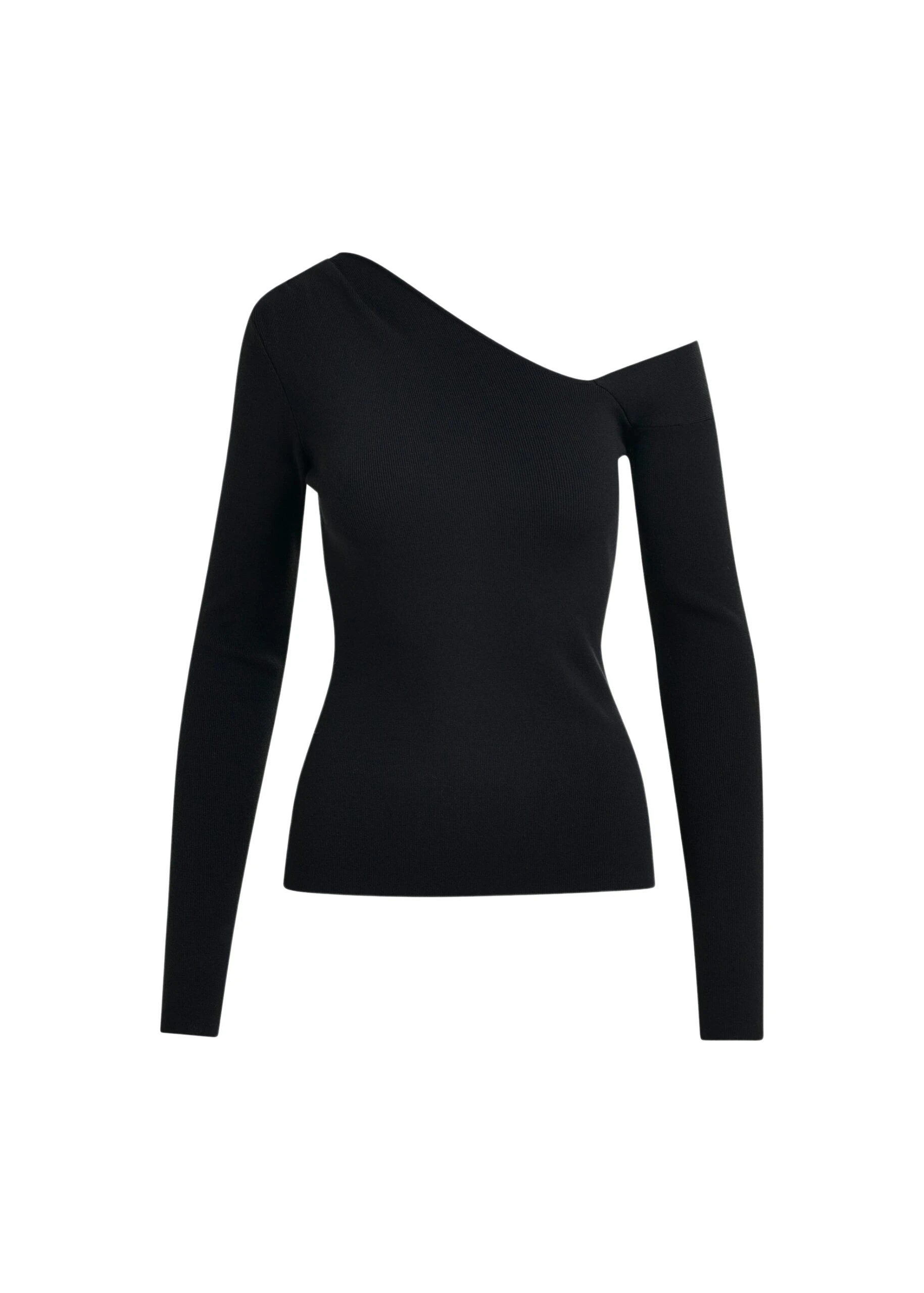 Black-rib-knitted-sweater-with-asymmetric-neckline-Essentiel-Antwerp-Knitwear-scaled41952_nobg Essentiel Antwerp Black rib-knitted sweater with asymmetric neckline - Essentiel Antwerp Knitwear - Colorful Belgian Design - Shop at Luxury Shoes
