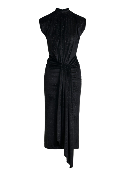 Essentiel Antwerp Black stretch-jersey midi dress - Essentiel Antwerp Dresses - Colorful Belgian Design - Shop at Luxury Shoes 