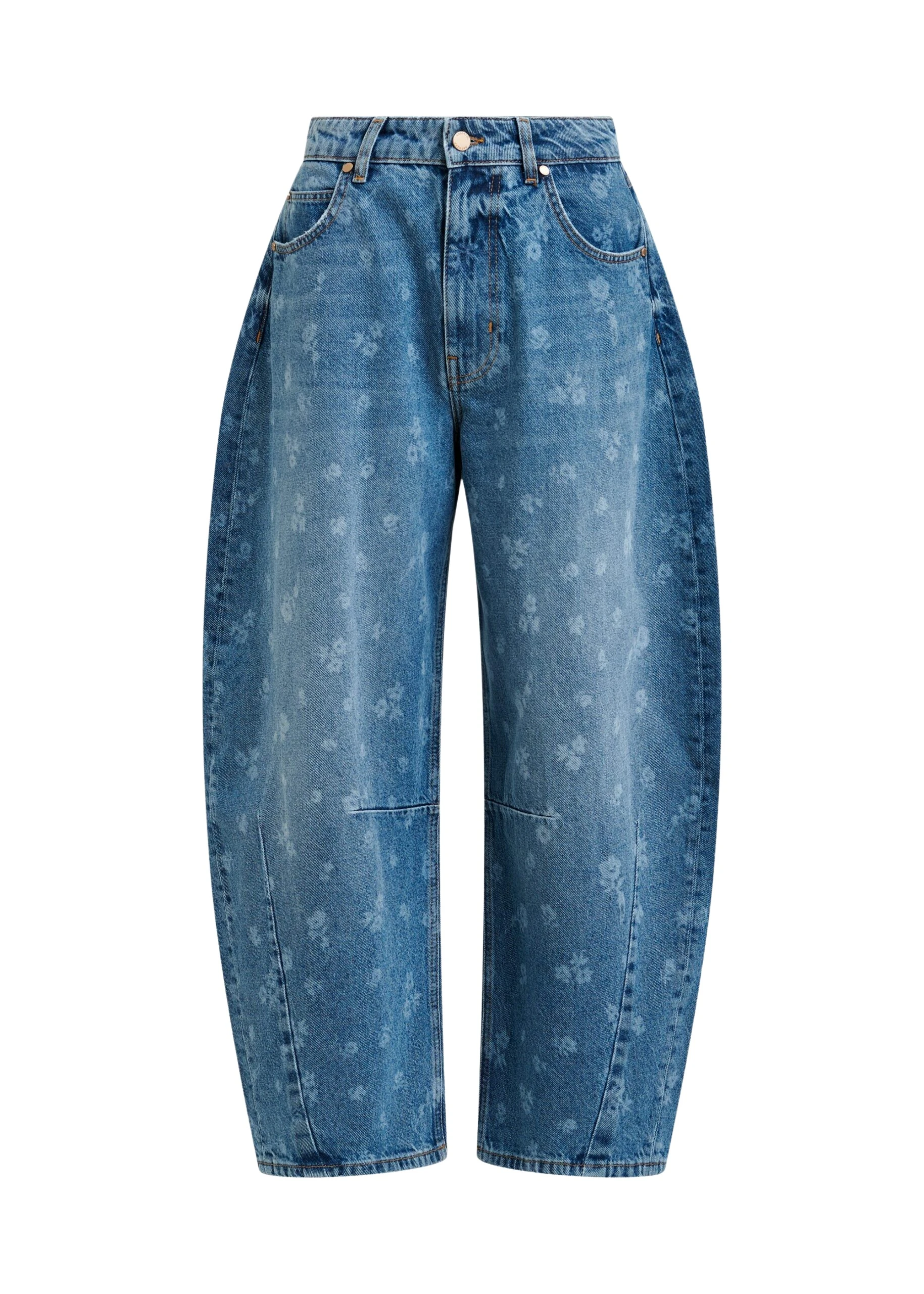Blue-floral-print-barrel-leg-cropped-jeans-Essentiel-Antwerp-Pants-scaled51681_nobg Essentiel Antwerp Blue floral-print barrel-leg cropped jeans - Essentiel Antwerp Pants - Colorful Belgian Design - Shop at Luxury Shoes
