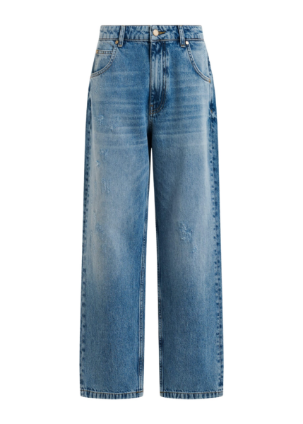 Essentiel Antwerp Blue organic cotton cropped boyfriend jeans - Essentiel Antwerp Pants - Colorful Belgian Design - Shop at Luxury Shoes 