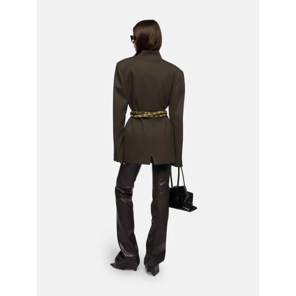 The Attico Brown Jacket - The Attico Jackets - Designed by Gilda Ambrosio & Giorgia Tordini - Shop at Luxury Shoes 