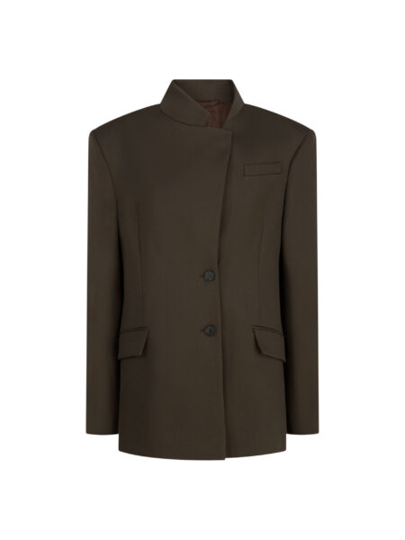 The Attico Brown Jacket - The Attico Jackets - Designed by Gilda Ambrosio & Giorgia Tordini - Shop at Luxury Shoes 