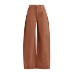 Essentiel Antwerp Brown barrel-leg jeans - Essentiel Antwerp Pants - Colorful Belgian Design - Shop at Luxury Shoes 