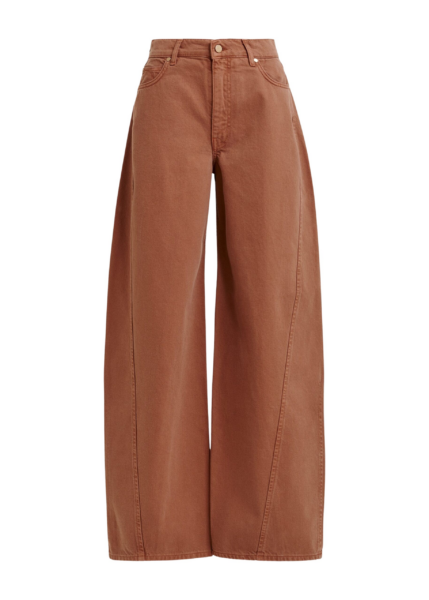 Essentiel Antwerp Brown barrel-leg jeans - Essentiel Antwerp Pants - Colorful Belgian Design - Shop at Luxury Shoes 