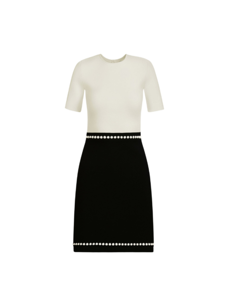 Oscar de la Renta Bubble Trim Dress - Oscar de la Renta Dresses - American Couture - Shop at Luxury Shoes 