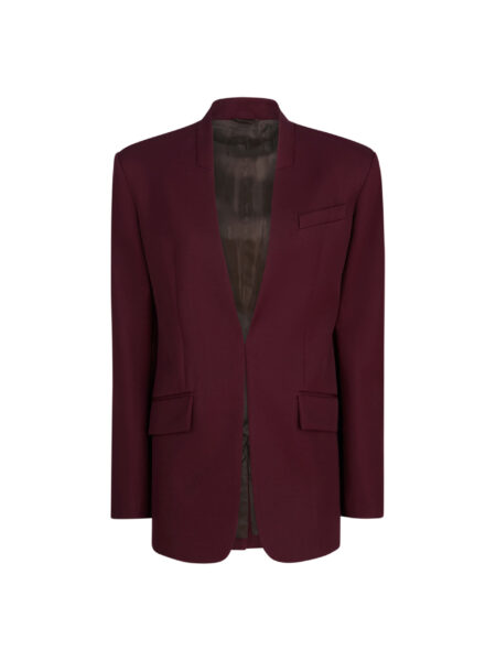 The Attico Burgundy Jacket - The Attico Jackets - Designed by Gilda Ambrosio & Giorgia Tordini - Shop at Luxury Shoes 
