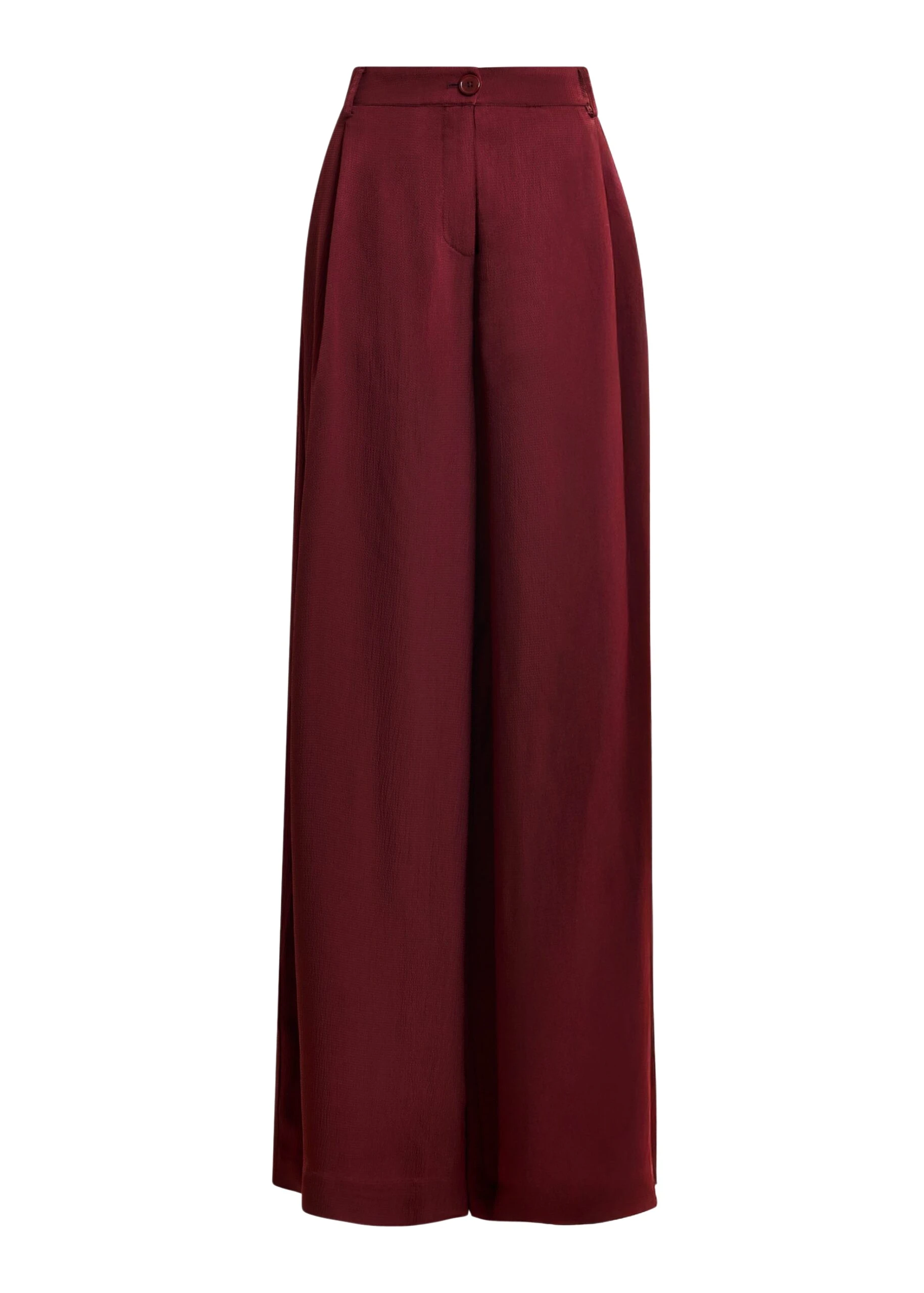 Burgundy-wide-leg-satin-pants-Essentiel-Antwerp-Pants-scaled51009_nobg Essentiel Antwerp Burgundy wide-leg satin pants - Essentiel Antwerp Pants - Colorful Belgian Design - Shop at Luxury Shoes