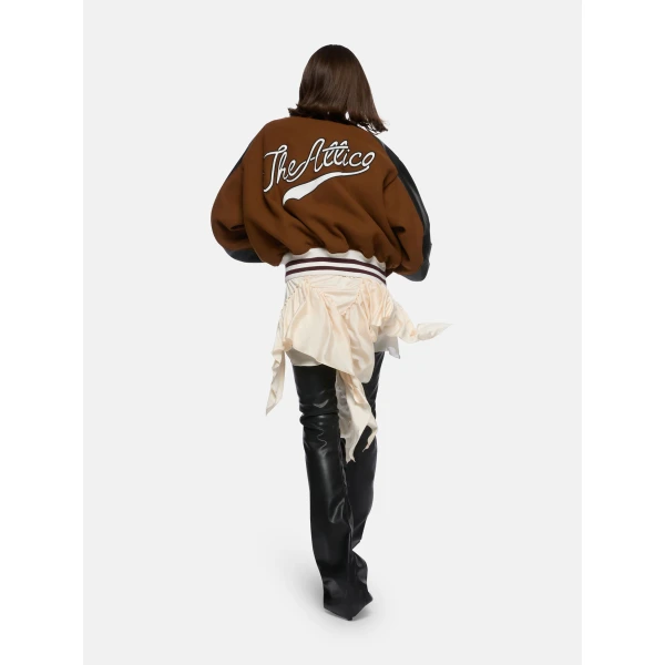 The Attico Camel Bomber - The Attico Jackets - Designed by Gilda Ambrosio & Giorgia Tordini - Shop at Luxury Shoes 