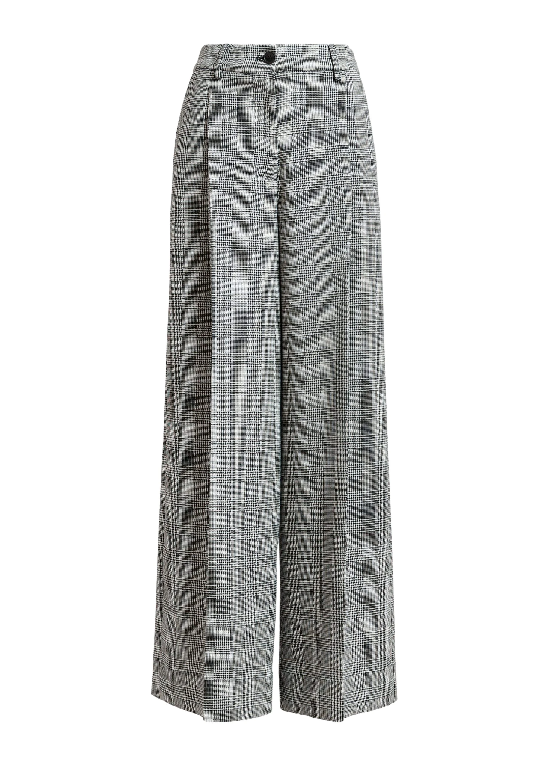 Checked-grey-and-black-wide-leg-pants-Essentiel-Antwerp-Pants-scaled45006_nobg Essentiel Antwerp Checked grey and black wide-leg pants - Essentiel Antwerp Pants - Colorful Belgian Design - Shop at Luxury Shoes