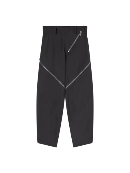 The Attico Dark Grey Long Pant - The Attico Pants - Designed by Gilda Ambrosio & Giorgia Tordini - Shop at Luxury Shoes 